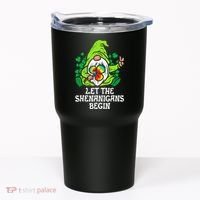 Gnome Tie Dye Shamrock Let Shenanigans Begin St Patricks Tumbler thumb 0