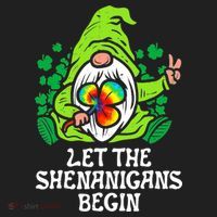 Gnome Tie Dye Shamrock Let Shenanigans Begin St Patricks Tumbler thumb 3