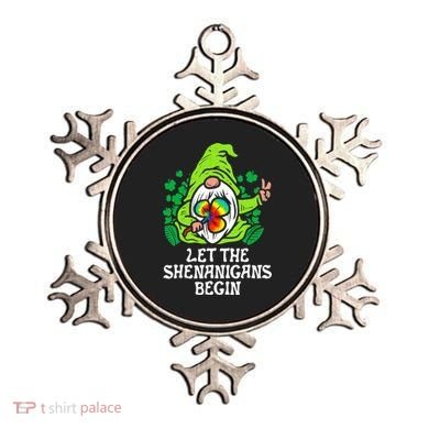 Gnome Tie Dye Shamrock Let Shenanigans Begin St Patricks Ornament