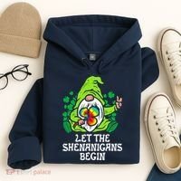 Gnome Tie Dye Shamrock Let Shenanigans Begin St Patricks Hoodie thumb 4