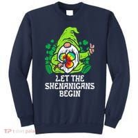 Gnome Tie Dye Shamrock Let Shenanigans Begin St Patricks Sweatshirt thumb 0