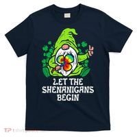 Gnome Tie Dye Shamrock Let Shenanigans Begin St Patricks T-Shirt thumb 0