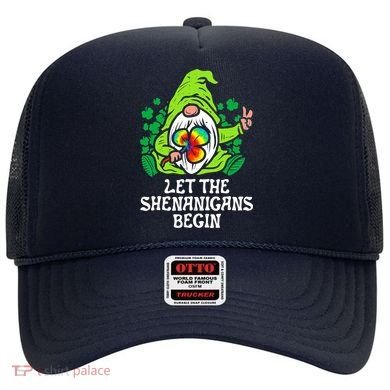 Gnome Tie Dye Shamrock Let Shenanigans Begin St Patricks Hat