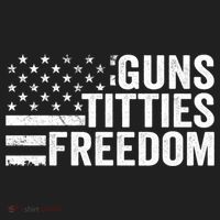 Guns Titties & Freedom Mens Funny Drinking Usa Flag Pullover Hoodie Beanie thumb 2