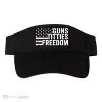 Guns Titties & Freedom Mens Funny Drinking Usa Flag Pullover Hoodie Visor thumb 0