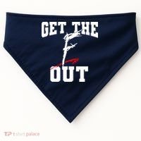Get The F Out Funny Wrestling Lover Gift USA-Made Doggie Bandana thumb 0