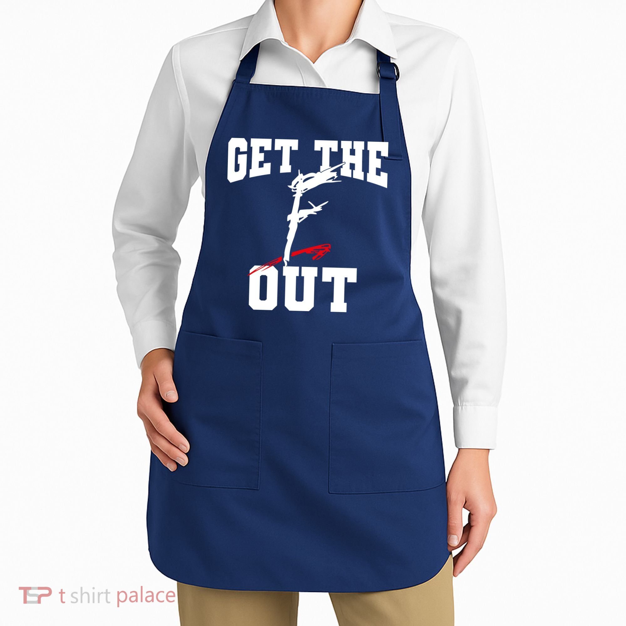 Get The F Out Funny Wrestling Lover Gift Apron