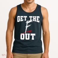 Get The F Out Funny Wrestling Lover Gift Tank Top thumb 3