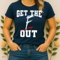 Get The F Out Funny Wrestling Lover Gift Women's T-Shirt thumb 2