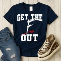 Get The F Out Funny Wrestling Lover Gift Women's T-Shirt thumb 3