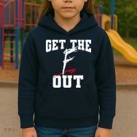 Get The F Out Funny Wrestling Lover Gift Kids Hoodie thumb 3
