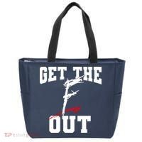 Get The F Out Funny Wrestling Lover Gift Tote Bag thumb 0