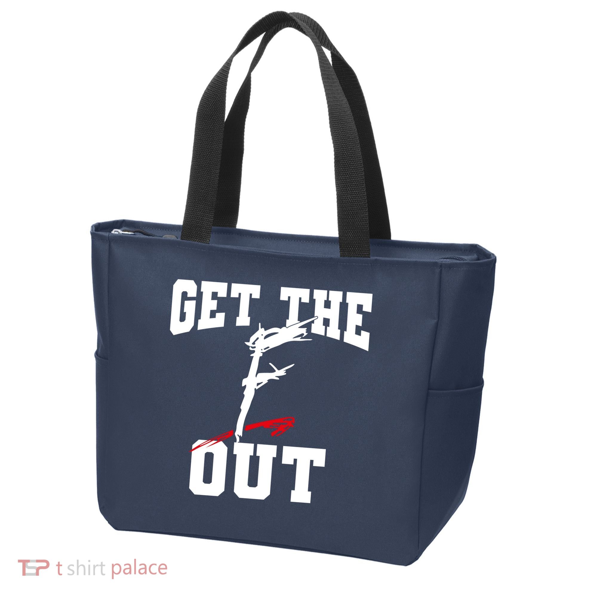 Get The F Out Funny Wrestling Lover Gift Tote Bag