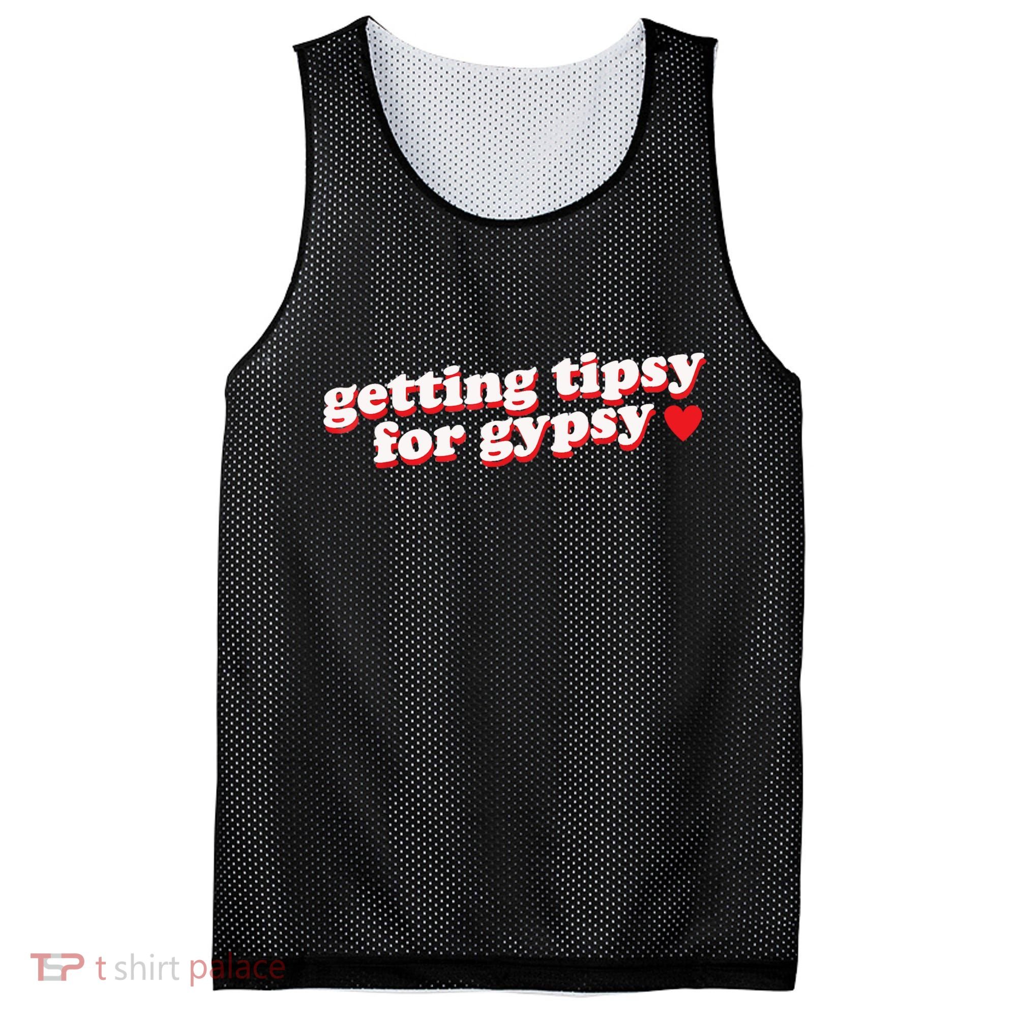Getting Tipsy For Gypsy Iconic Slogan Mesh Reversible Basketball Jersey Tank