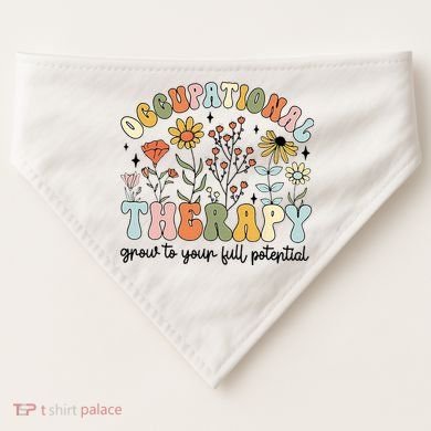 Grow To Full Potential Occupational Therapy OT Therapist USA-Made Doggie Bandana