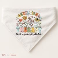 Grow To Full Potential Occupational Therapy OT Therapist USA-Made Doggie Bandana thumb 0