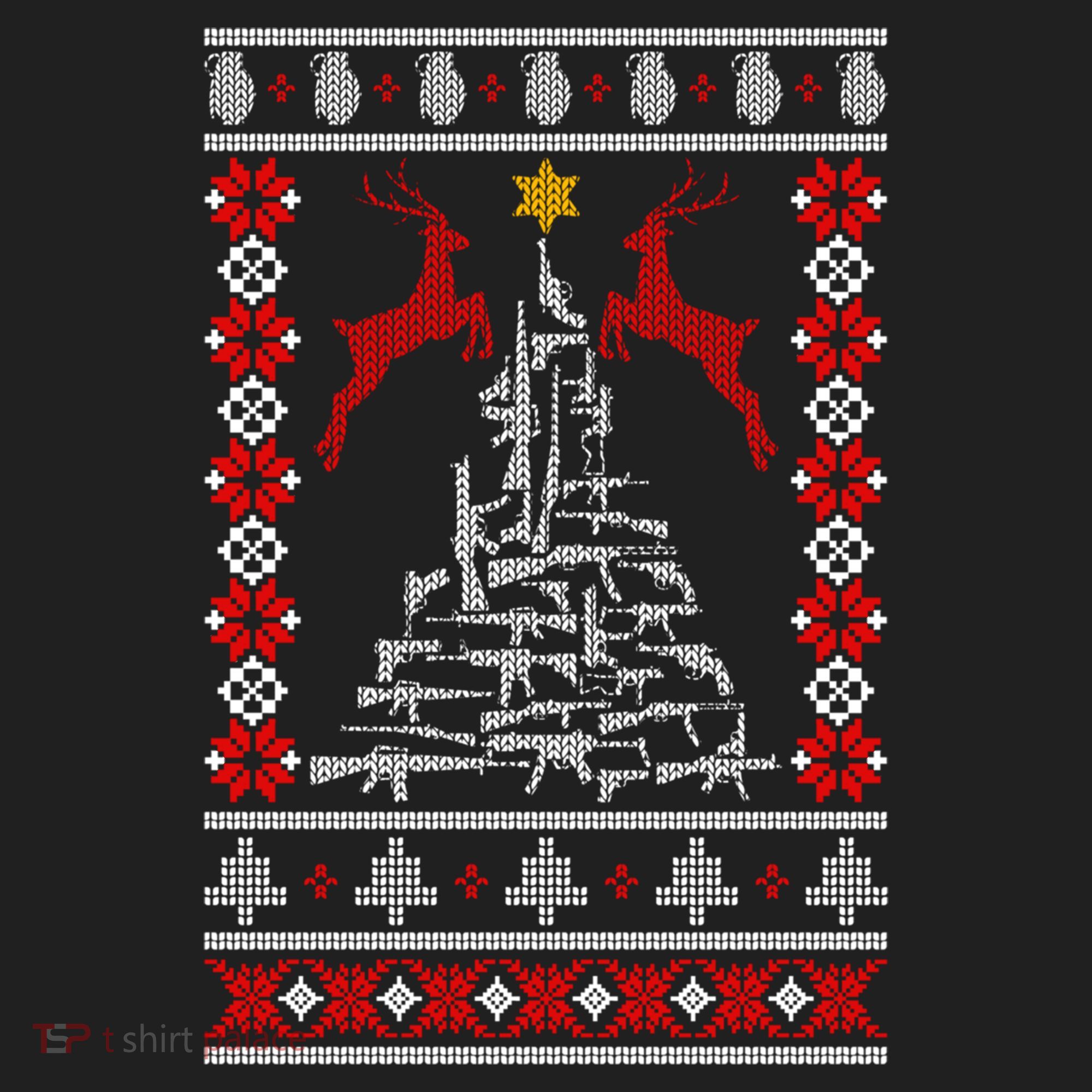 Guns Tree For Christmas Women's Sweatshirt