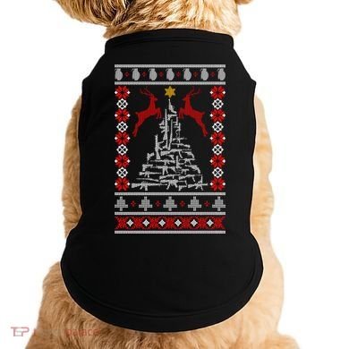 Guns Tree For Christmas Doggie Tank