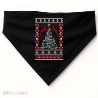 Guns Tree For Christmas USA-Made Doggie Bandana thumb 0