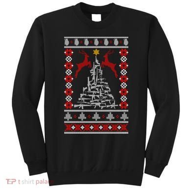 Guns Tree For Christmas Sweatshirt
