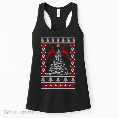 Guns Tree For Christmas Women's Tank Top