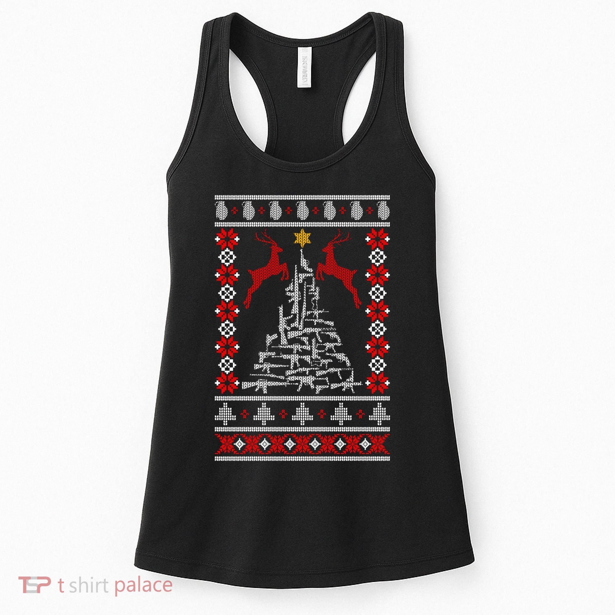 Guns Tree For Christmas Women's Tank Top