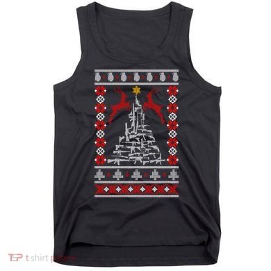 Guns Tree For Christmas Tank Top