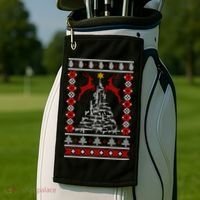 Guns Tree For Christmas Golf Towel thumb 2