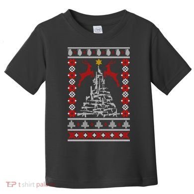 Guns Tree For Christmas Toddler T-Shirt