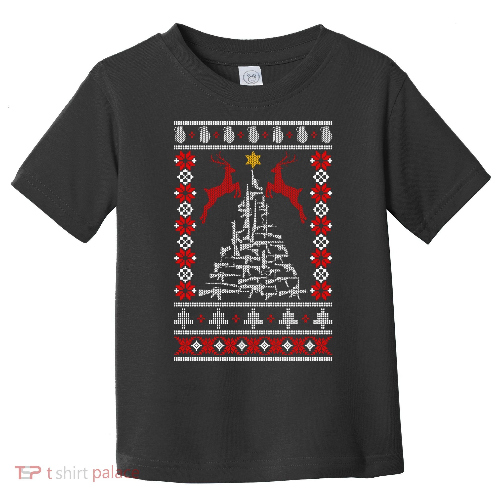 Guns Tree For Christmas Toddler T-Shirt