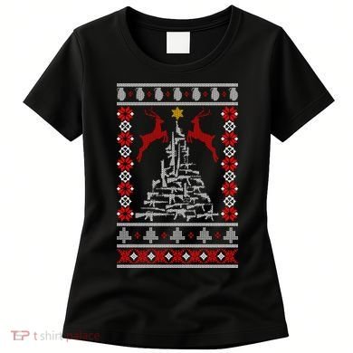 Guns Tree For Christmas Women's T-Shirt