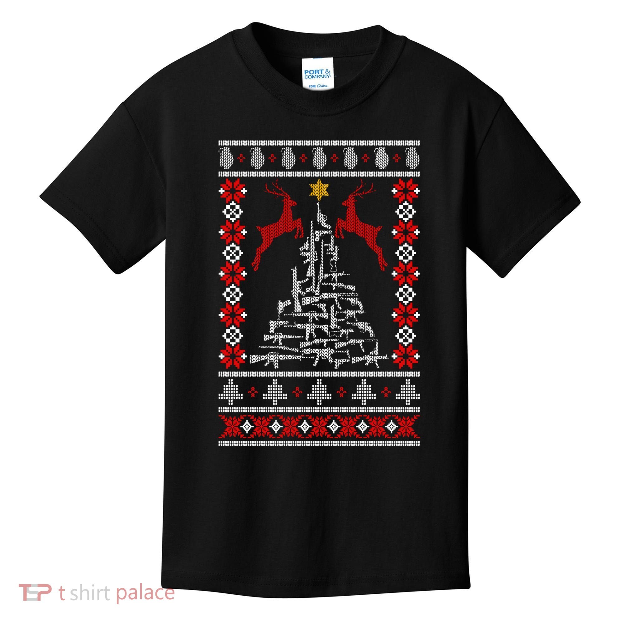 Guns Tree For Christmas Kids T-Shirt