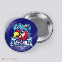 Gasparilla Tampa Florida 2026 Vacation Pirate Parrot  Button thumb 0