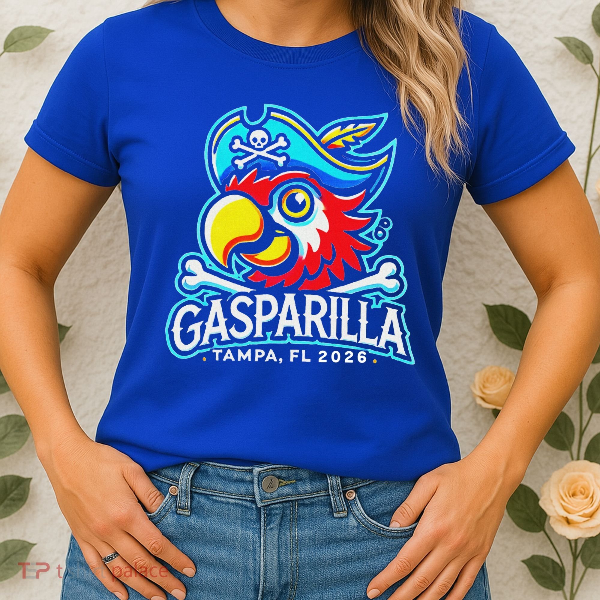 Gasparilla Tampa Florida 2026 Vacation Pirate Parrot  Women's T-Shirt