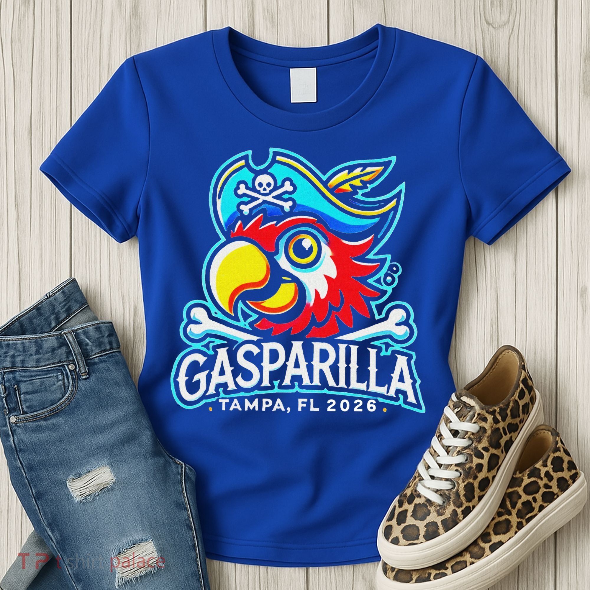 Gasparilla Tampa Florida 2026 Vacation Pirate Parrot  Women's T-Shirt