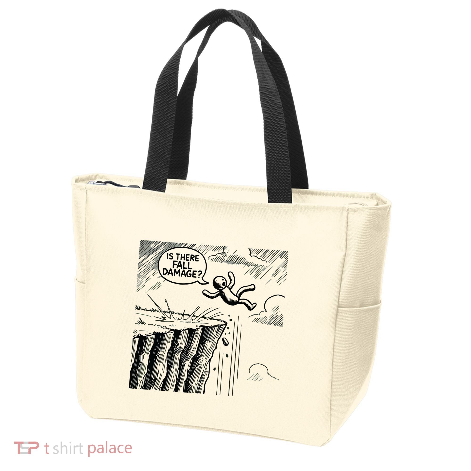 Gravity Test Funny Gamer Is There Fall Damage Tote Bag