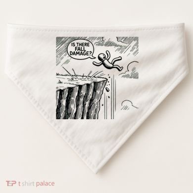 Gravity Test Funny Gamer Is There Fall Damage USA-Made Doggie Bandana