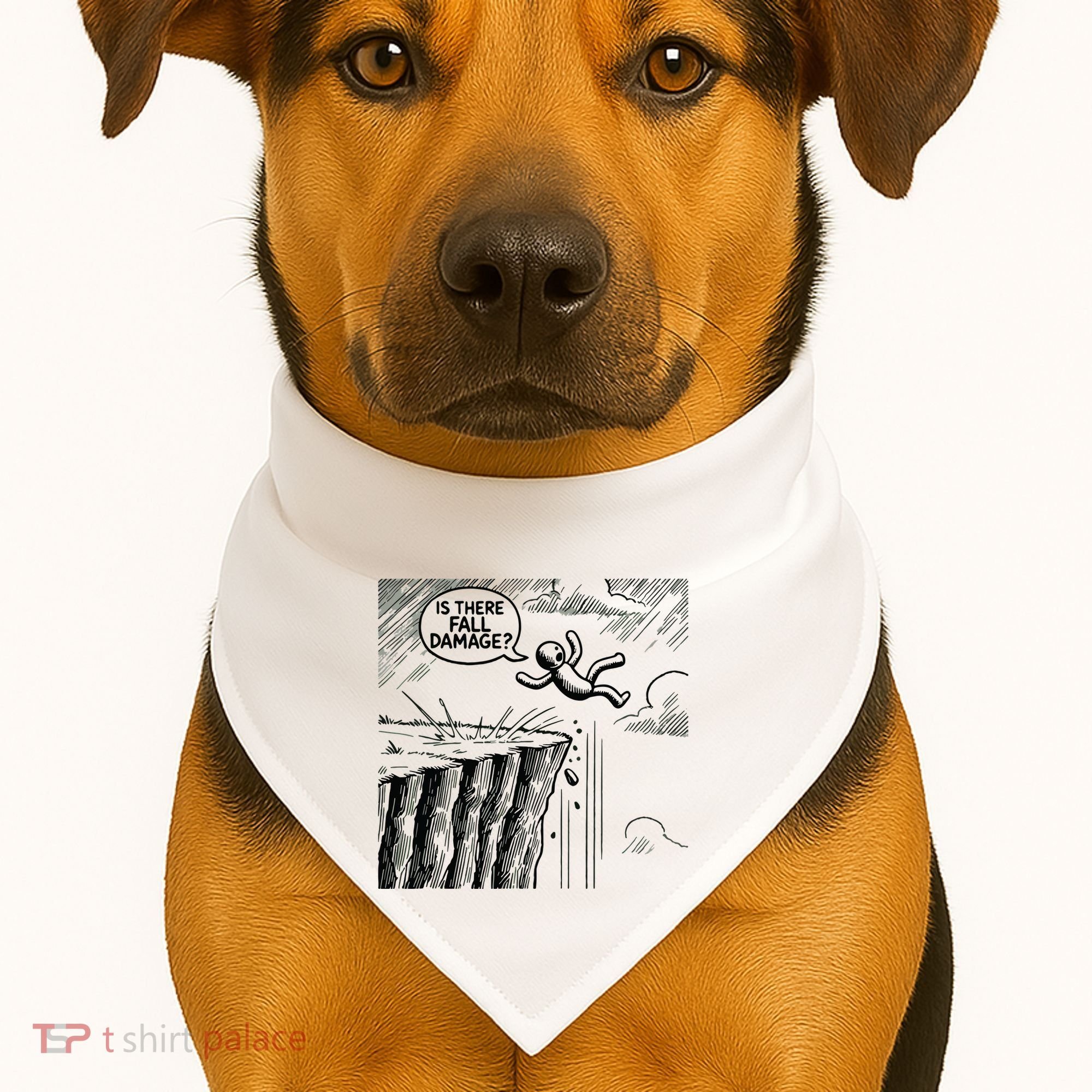 Gravity Test Funny Gamer Is There Fall Damage USA-Made Doggie Bandana