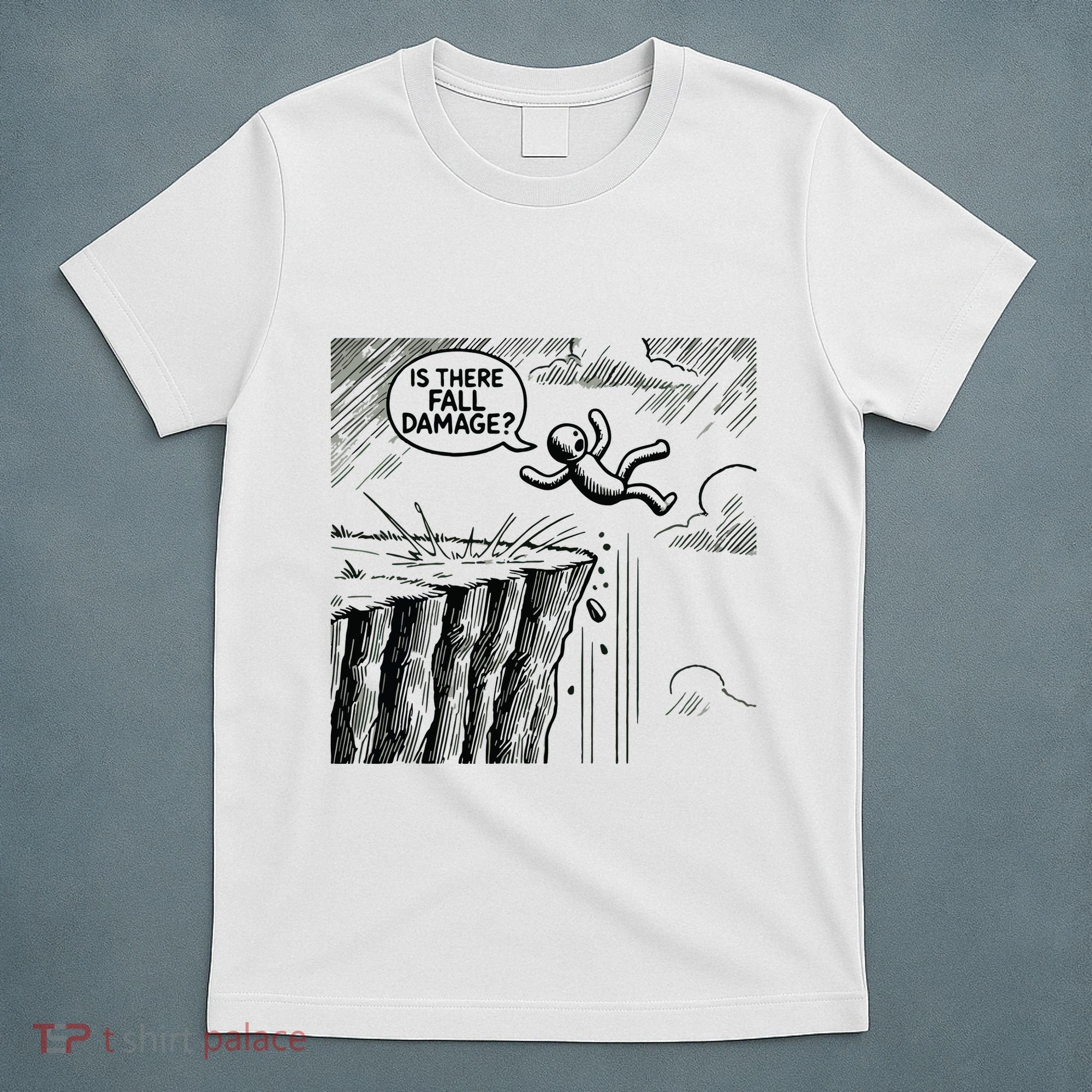 Gravity Test Funny Gamer Is There Fall Damage T-Shirt