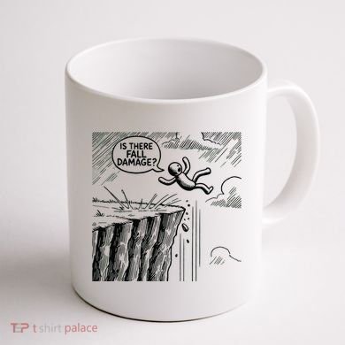 Gravity Test Funny Gamer Is There Fall Damage Coffee Mug back