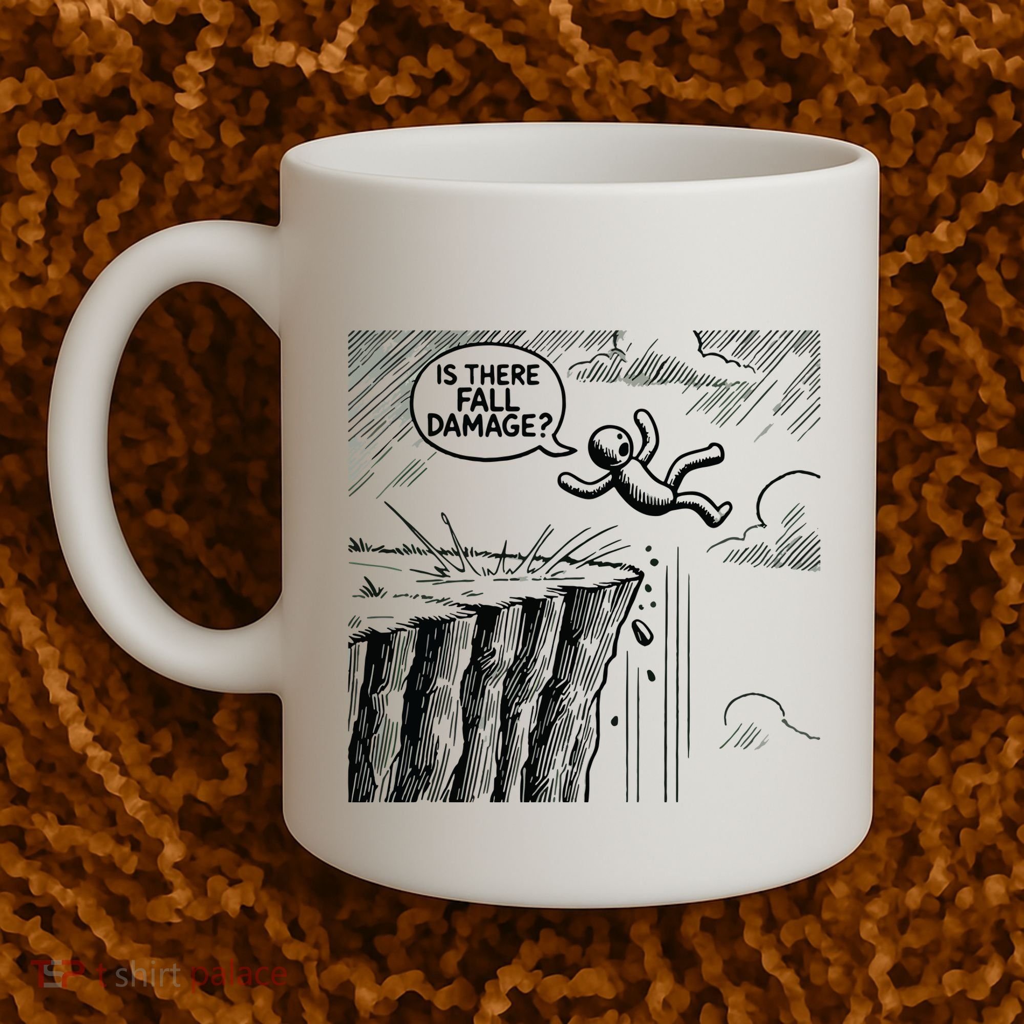 Gravity Test Funny Gamer Is There Fall Damage Coffee Mug