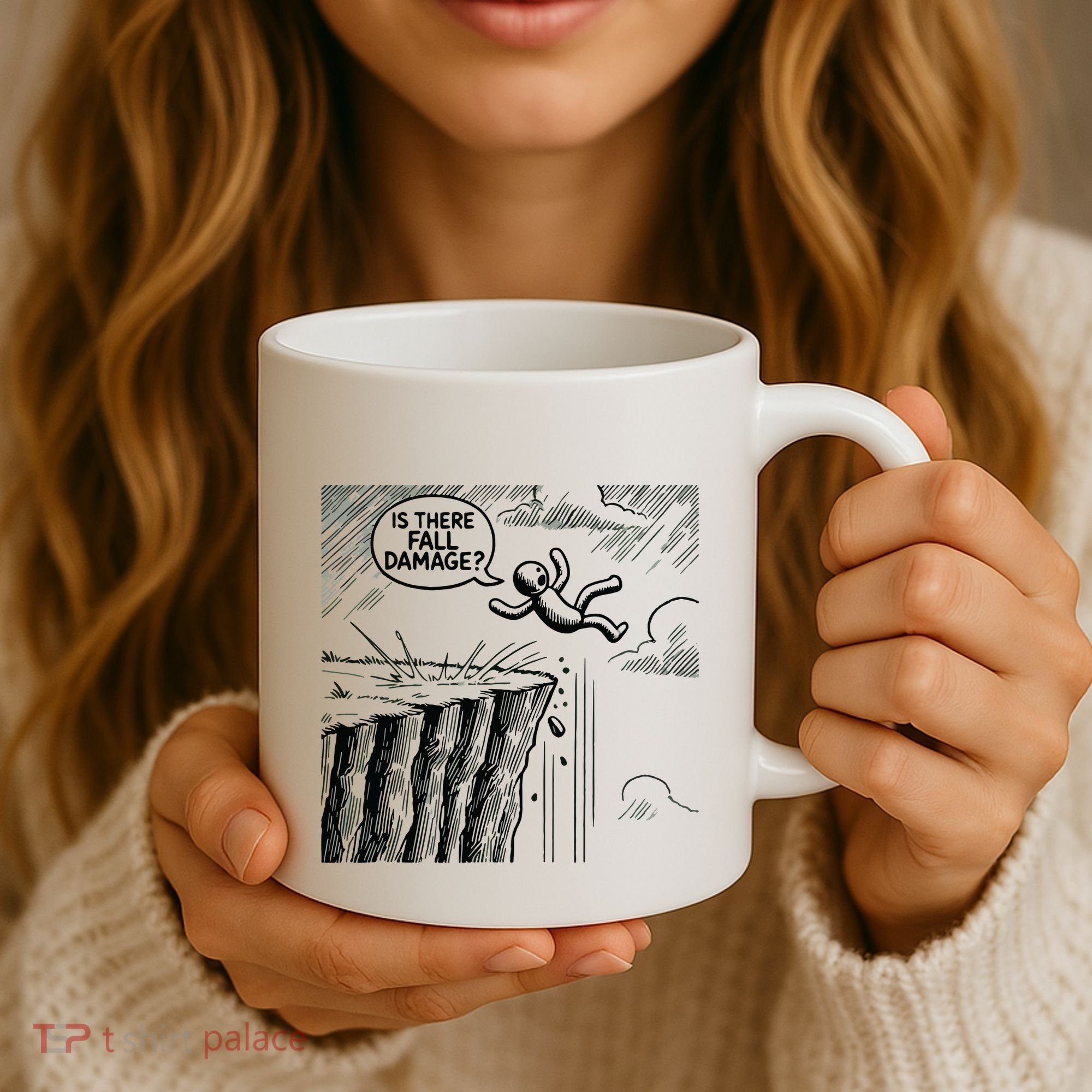 Gravity Test Funny Gamer Is There Fall Damage Coffee Mug
