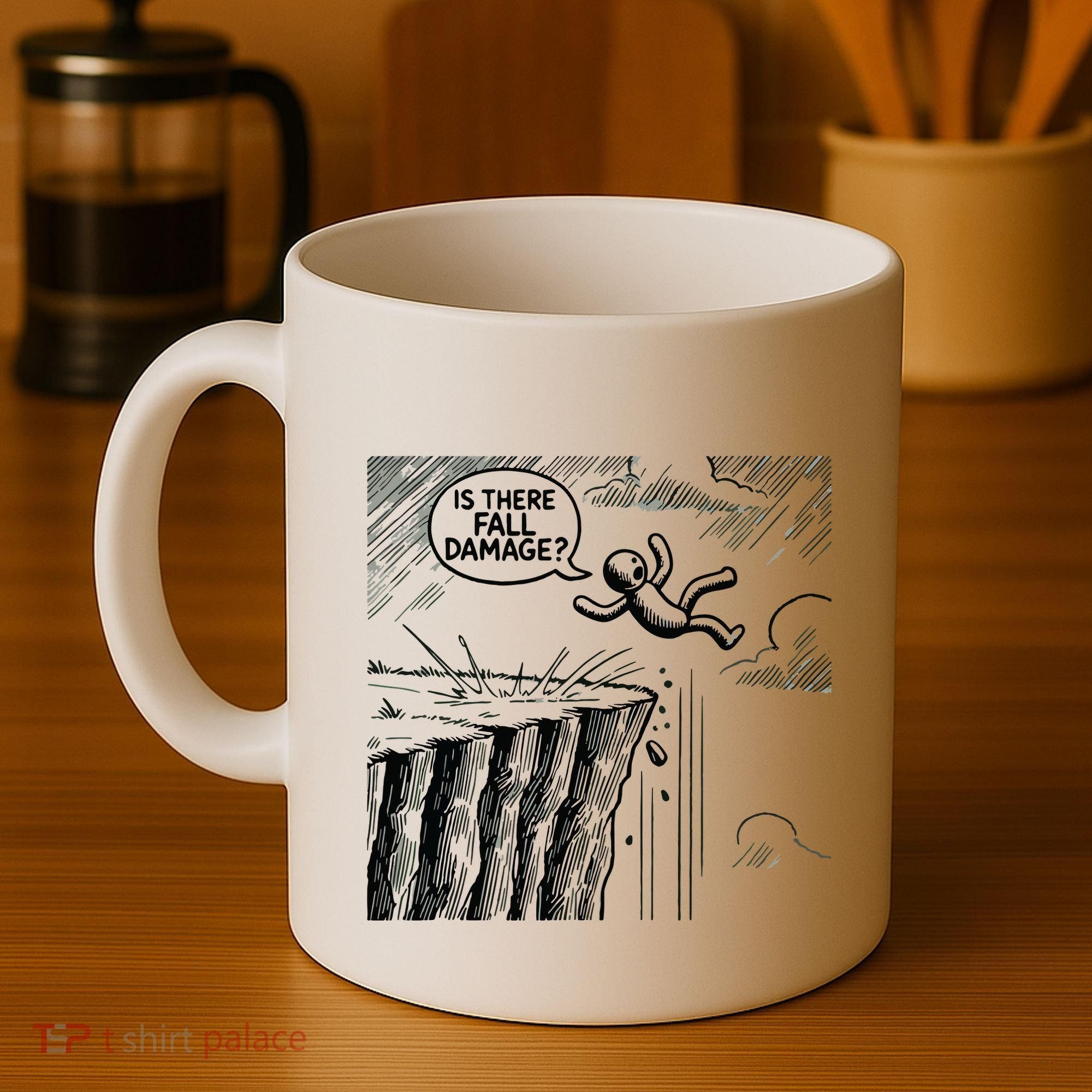 Gravity Test Funny Gamer Is There Fall Damage Coffee Mug