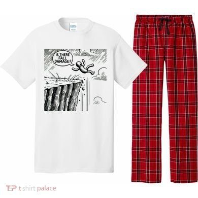 Gravity Test Funny Gamer Is There Fall Damage Pajama Set