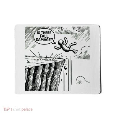 Gravity Test Funny Gamer Is There Fall Damage Mousepad