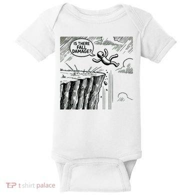 Gravity Test Funny Gamer Is There Fall Damage Baby Bodysuit