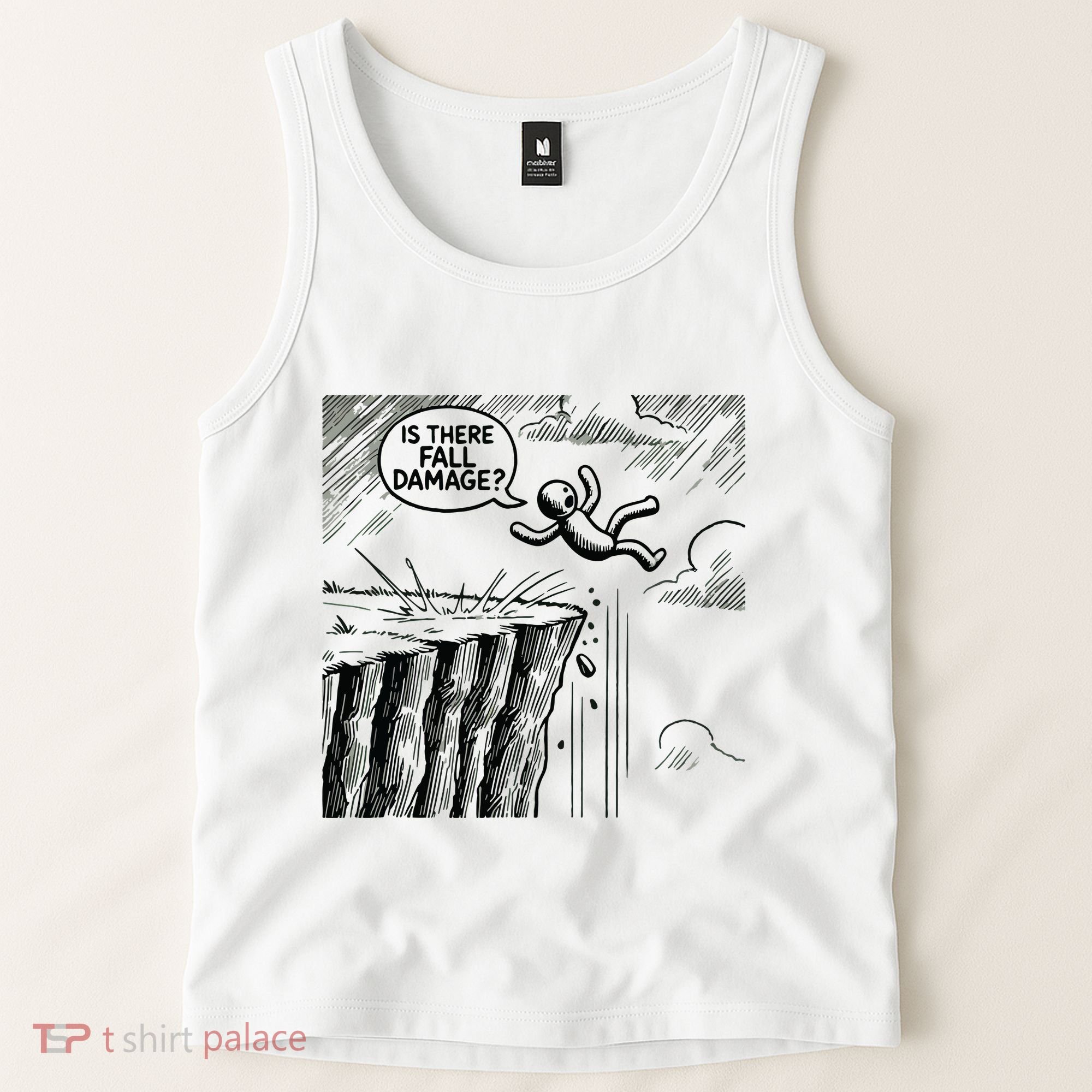 Gravity Test Funny Gamer Is There Fall Damage Tank Top