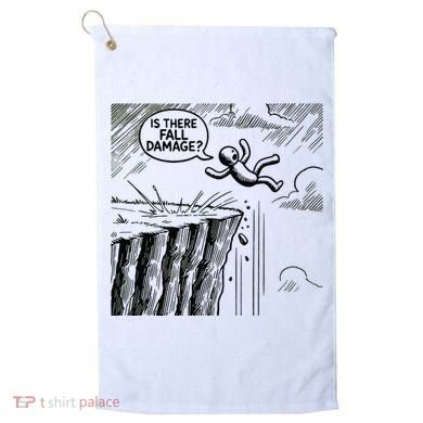 Gravity Test Funny Gamer Is There Fall Damage Golf Towel
