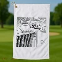 Gravity Test Funny Gamer Is There Fall Damage Golf Towel thumb 1