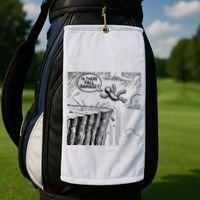 Gravity Test Funny Gamer Is There Fall Damage Golf Towel thumb 2